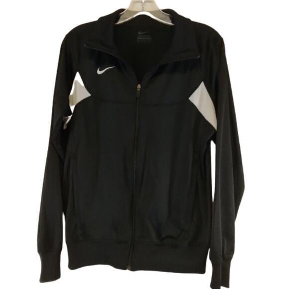 Nike full zip light black and white jacket size Medium - Picture 1 of 10
